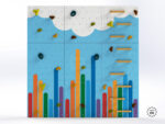 Kids’ Climbing Wall LEZÚŇ / Colorful Rainbow