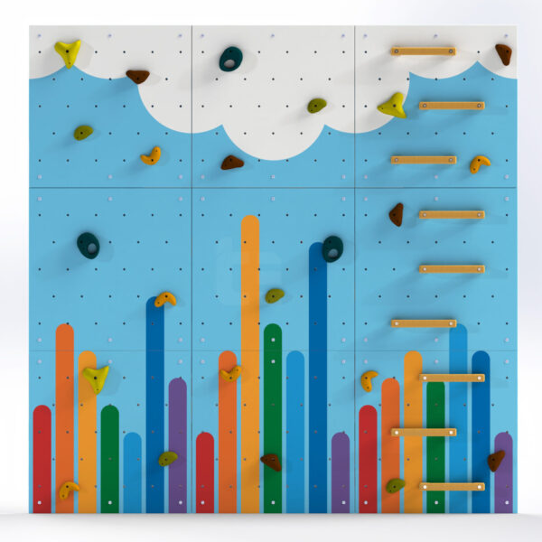 Kids’ Climbing Wall LEZÚŇ / Colorful Rainbow