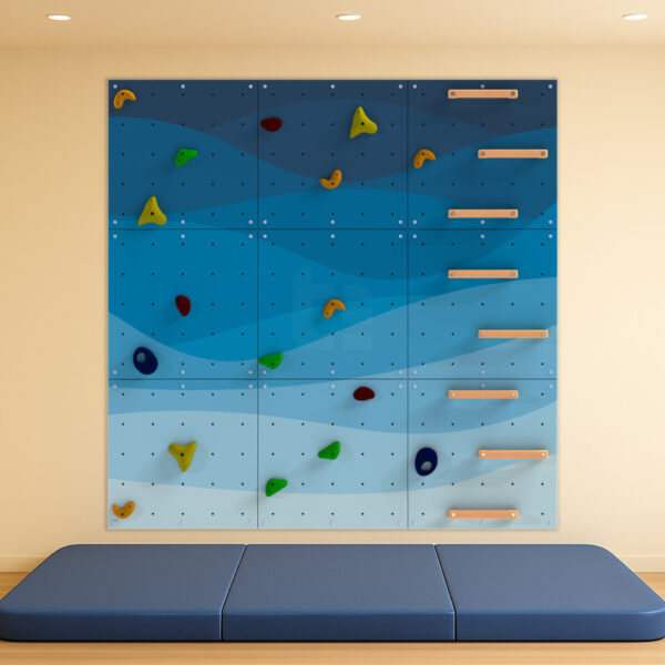 Kids’ climbing wall - LEZÚŇ / Abstract design V2 — Waves